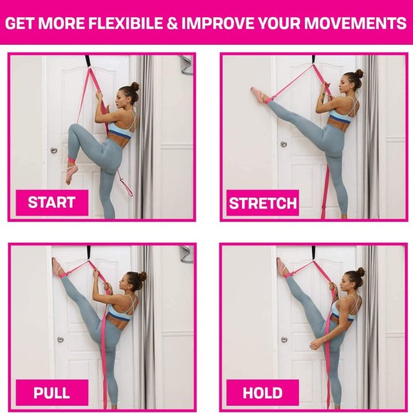 Door Leg Stretcher: Stretching with Leg Flexibility Trainer Kit - Picture 2 of 5
